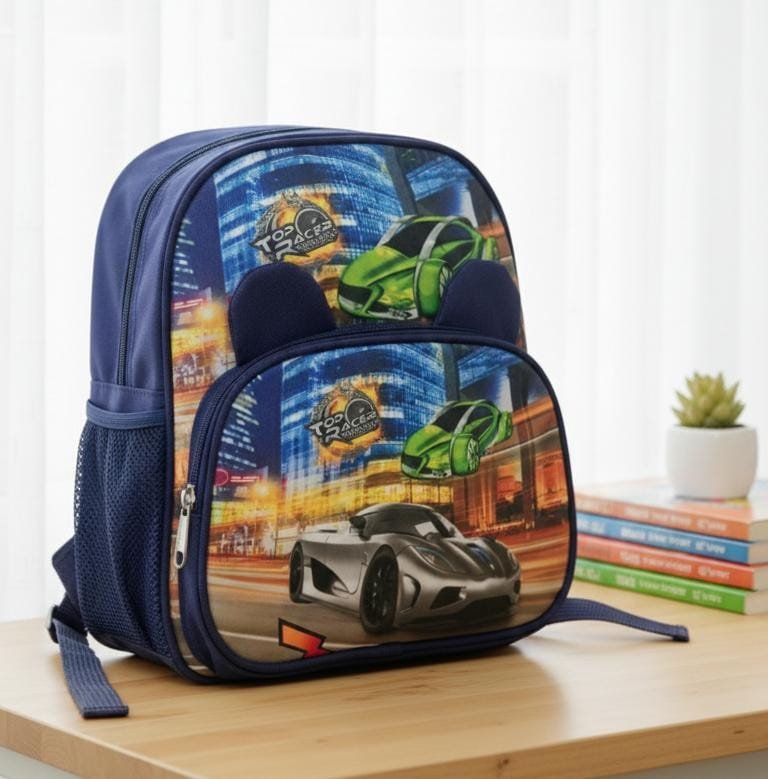 Sports Car 🚗 Play Nursery Baby Boy School Bag