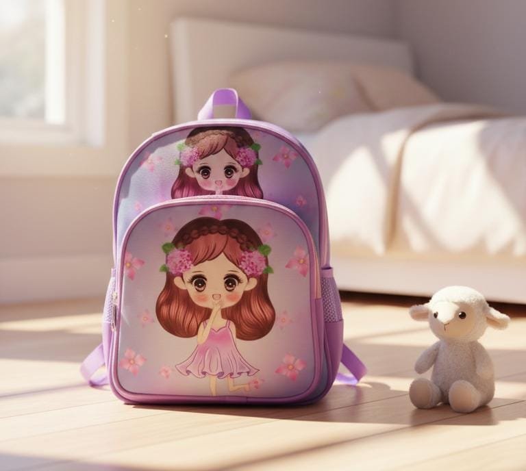 Flower Rainbow Girl 🌈 Play Nursery Baby Girl School Bag