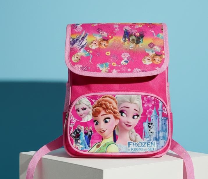 Frozen Rapunzel Hot Pink Baby Girl School Bag