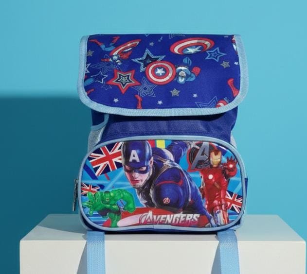Avengers Captain America Blue Baby Boy School Bag
