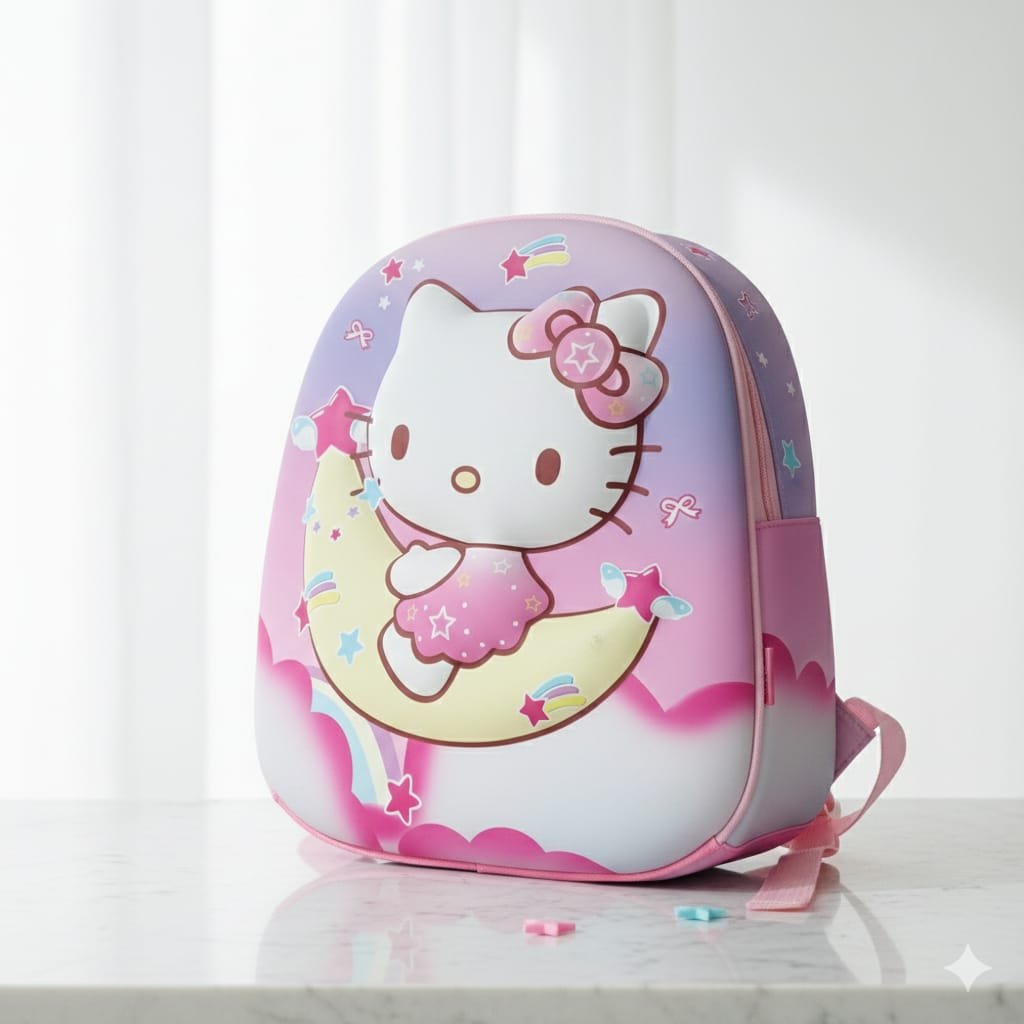 Hello kitty 3D High Quality Play Nursery Baby Girl School Bag