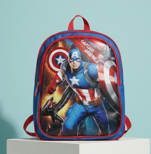 Captain America Baby Boy PU 3D High Quality Play Nursery School Bag