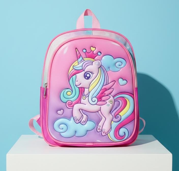 Unicorn 🦄 Baby Girl  PU 3D High Quality Play Nursery School Bag